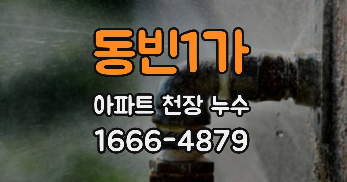동빈1가 아파트 천장 누수