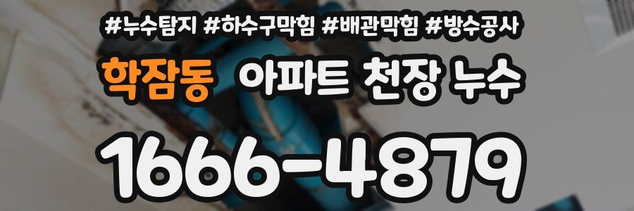 학잠동 아파트 천장 누수