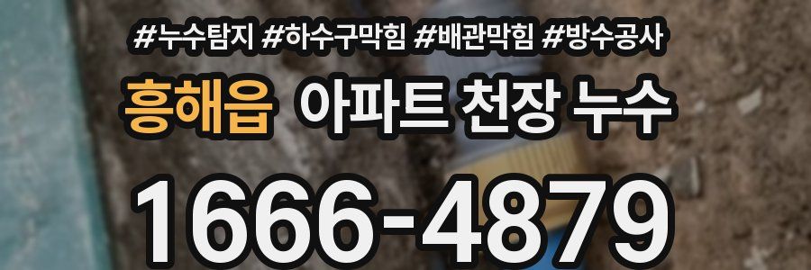 흥해읍 아파트 천장 누수