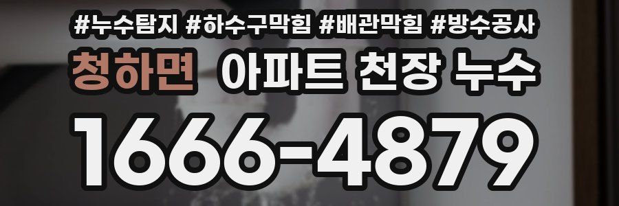 청하면 아파트 천장 누수