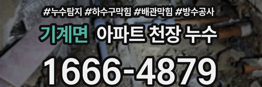 기계면 아파트 천장 누수