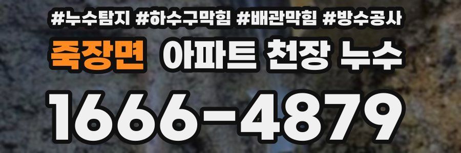죽장면 아파트 천장 누수