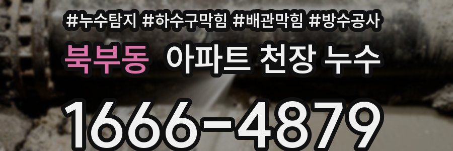 북부동 아파트 천장 누수