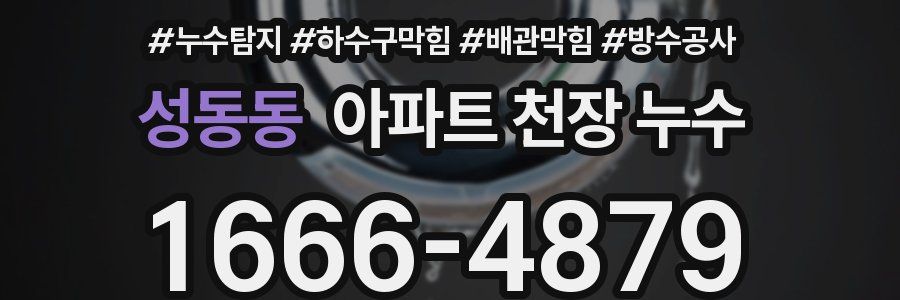 성동동 아파트 천장 누수