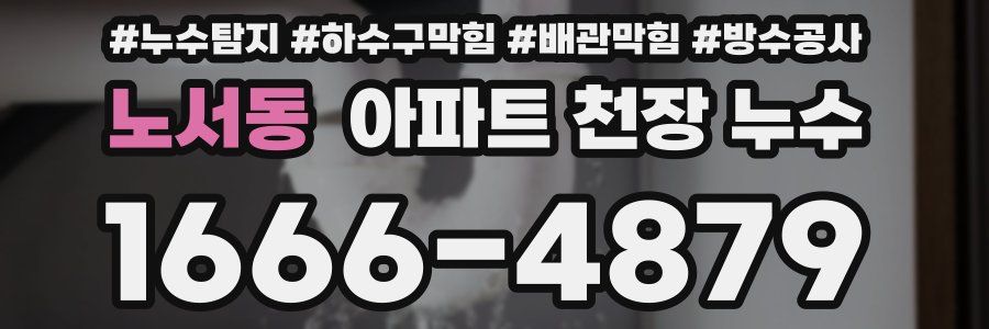 노서동 아파트 천장 누수
