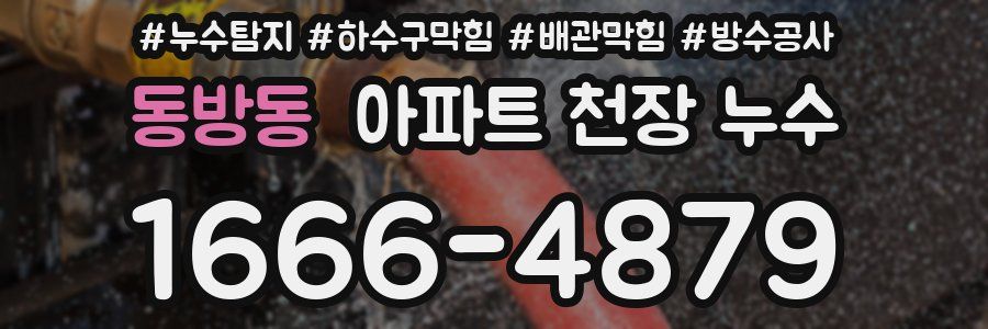 동방동 아파트 천장 누수