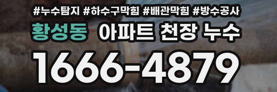 황성동 아파트 천장 누수