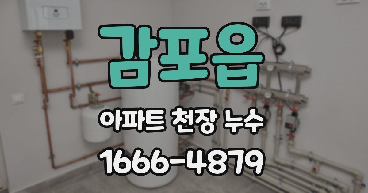 감포읍 아파트 천장 누수