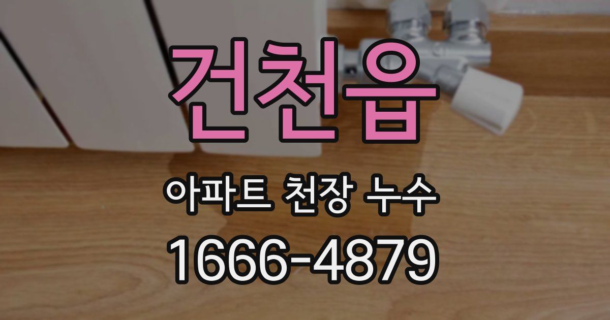 건천읍 아파트 천장 누수