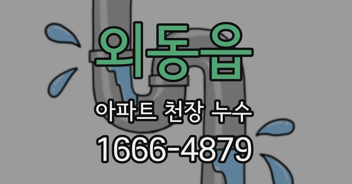 외동읍 아파트 천장 누수