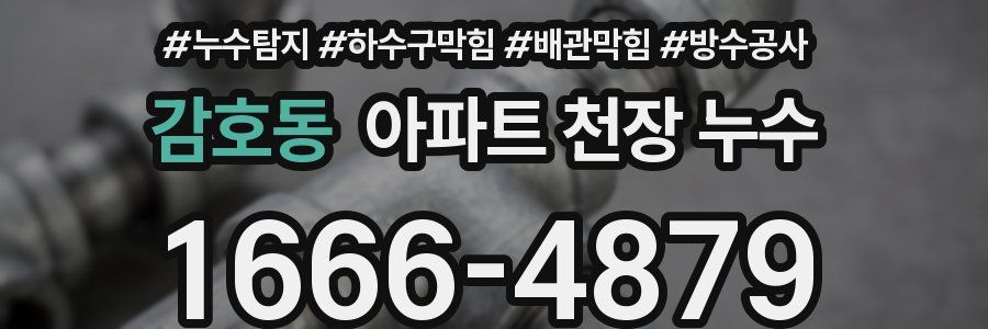 감호동 아파트 천장 누수