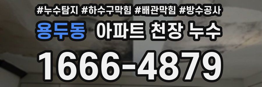 용두동 아파트 천장 누수