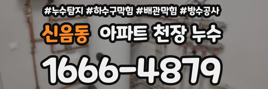 신음동 아파트 천장 누수