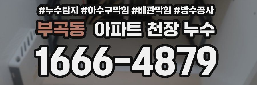 부곡동 아파트 천장 누수