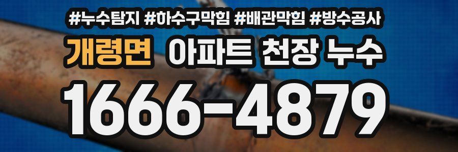 개령면 아파트 천장 누수