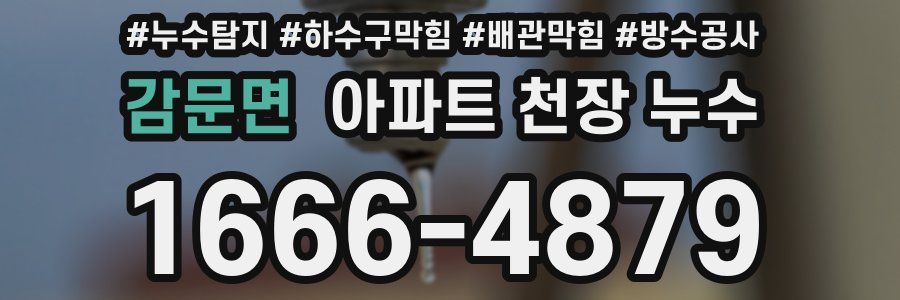 감문면 아파트 천장 누수