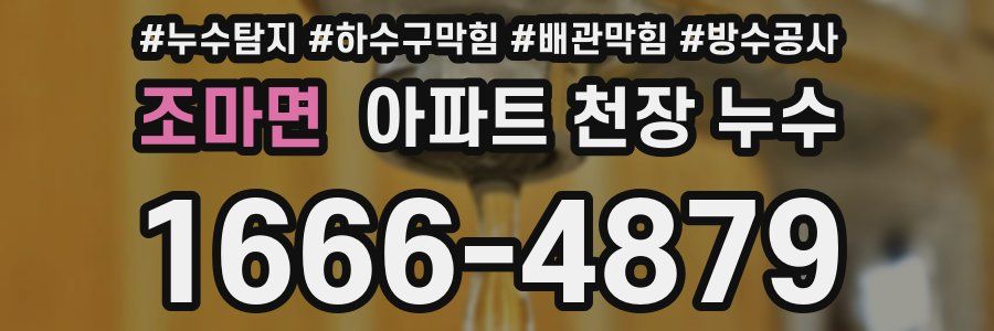 조마면 아파트 천장 누수