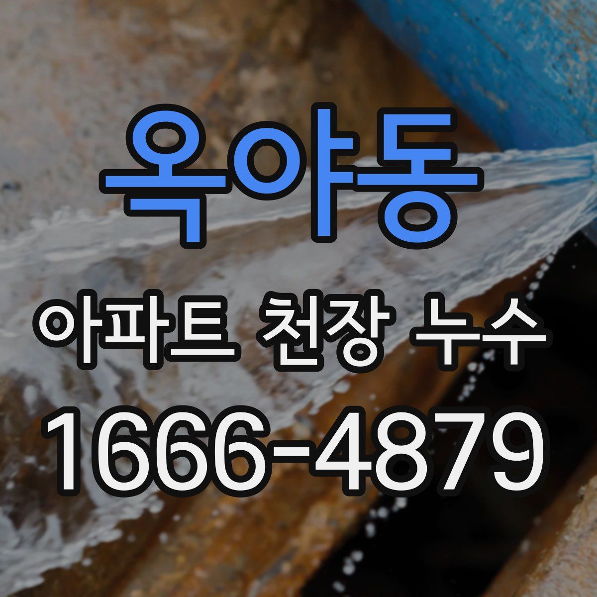 옥야동 아파트 천장 누수