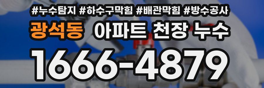 광석동 아파트 천장 누수