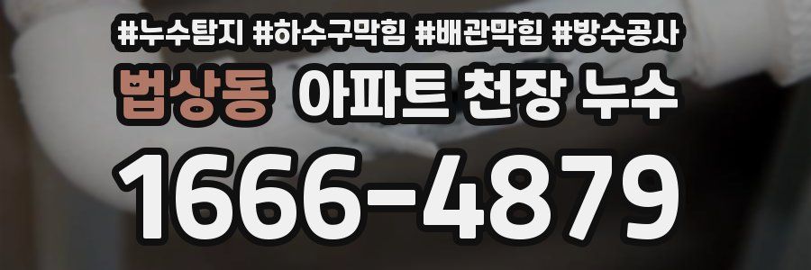 법상동 아파트 천장 누수