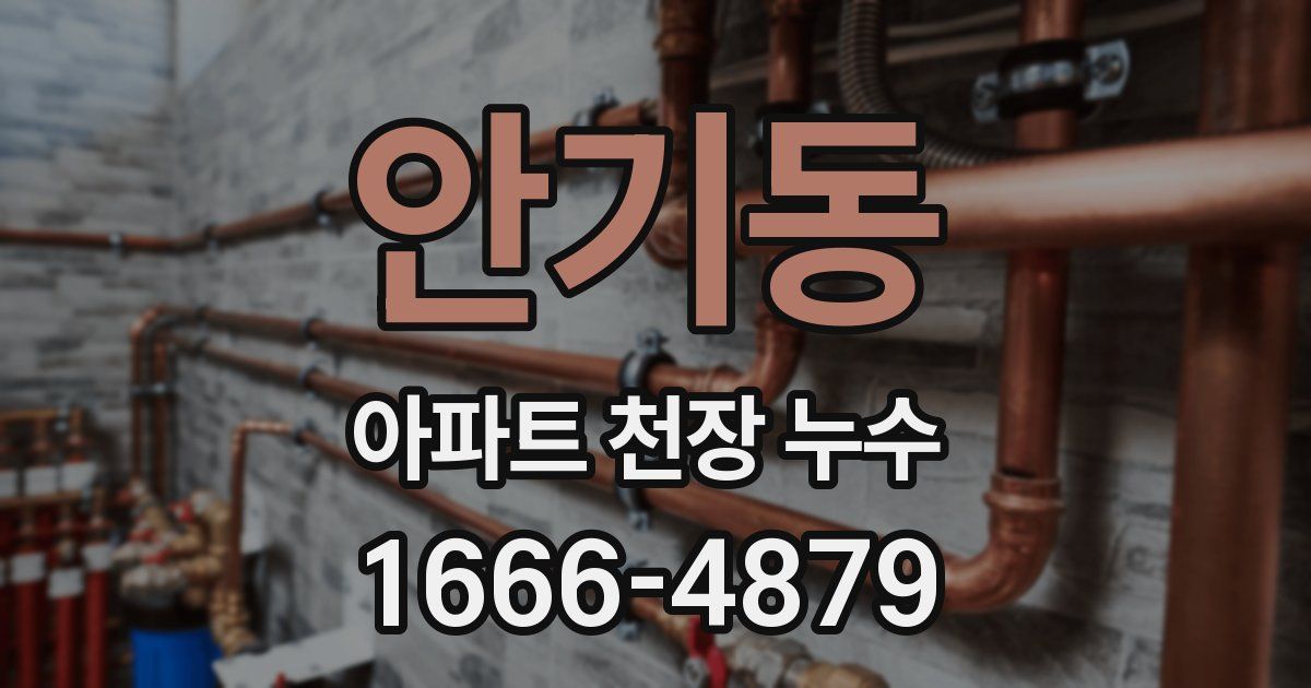 안기동 아파트 천장 누수