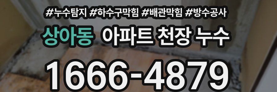 상아동 아파트 천장 누수