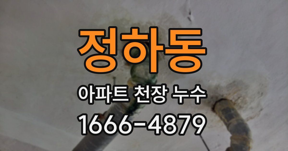 정하동 아파트 천장 누수