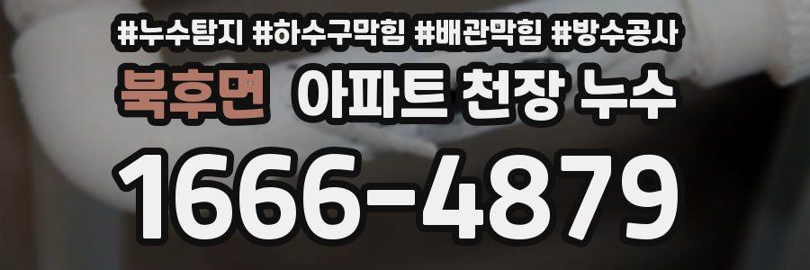 북후면 아파트 천장 누수