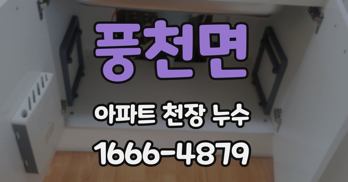 풍천면 아파트 천장 누수