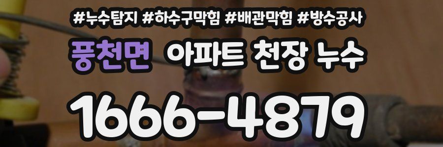 풍천면 아파트 천장 누수