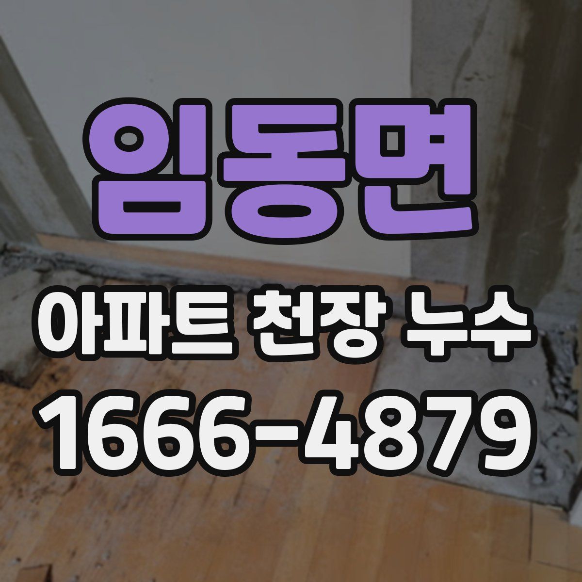 임동면 아파트 천장 누수