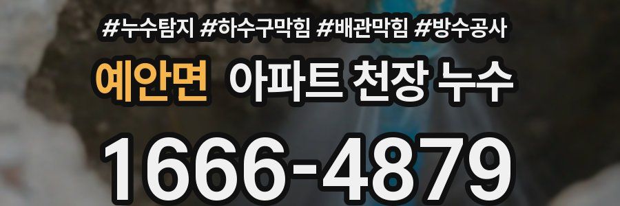 예안면 아파트 천장 누수