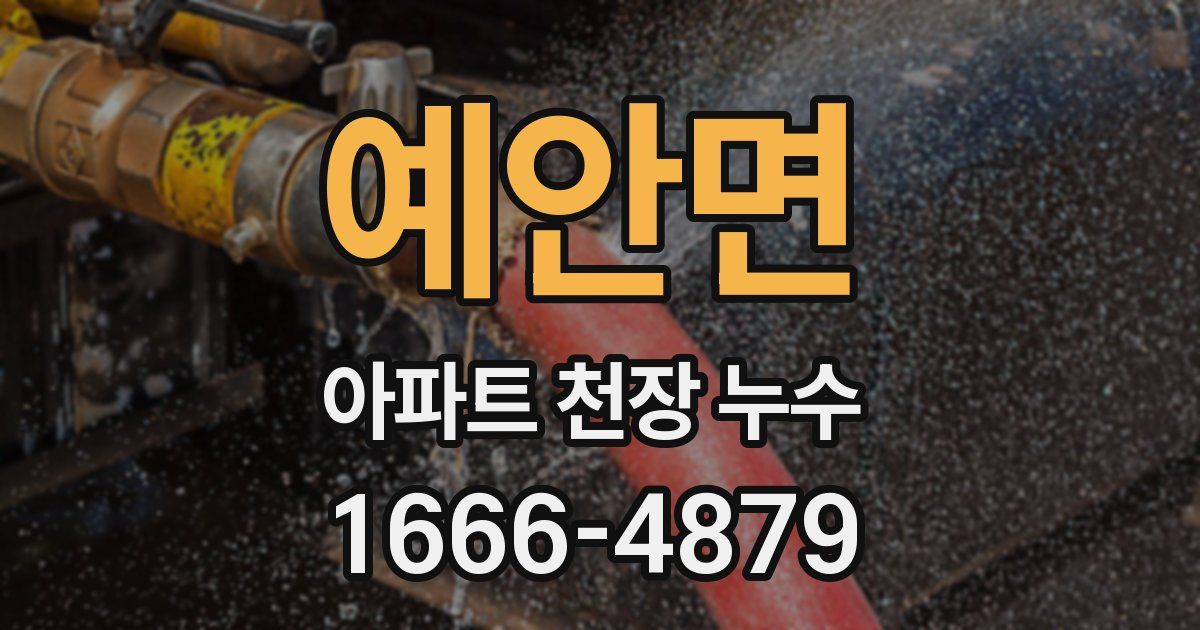 예안면 아파트 천장 누수