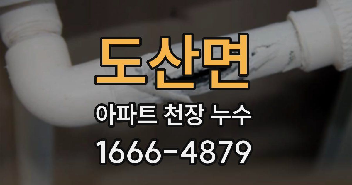 도산면 아파트 천장 누수