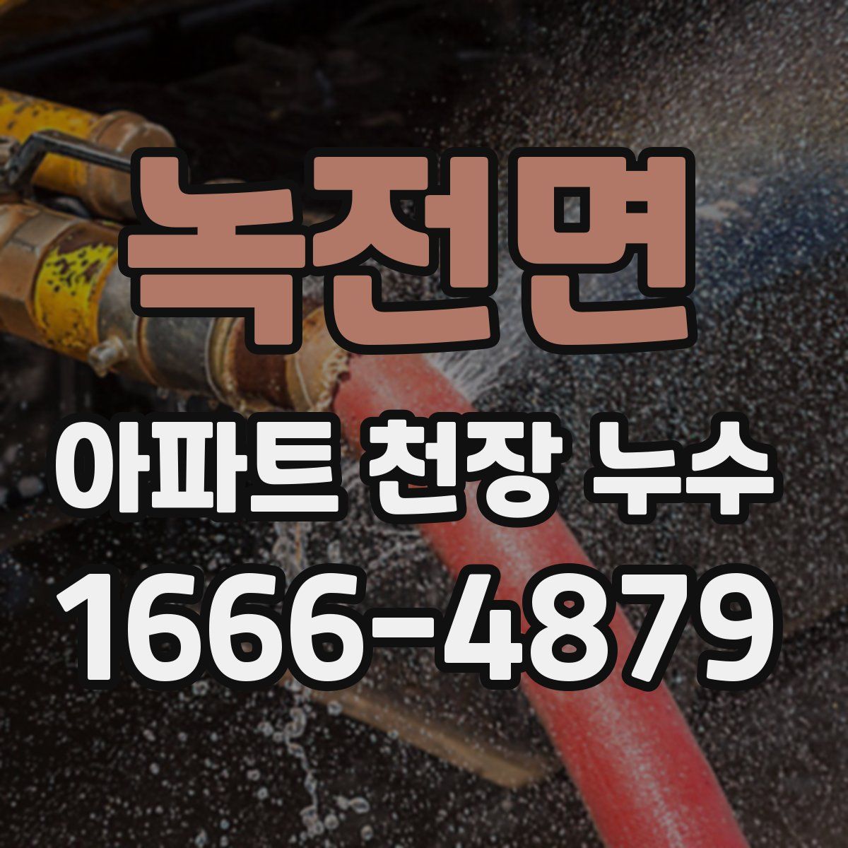 녹전면 아파트 천장 누수
