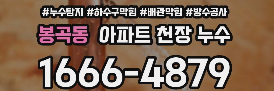 봉곡동 아파트 천장 누수