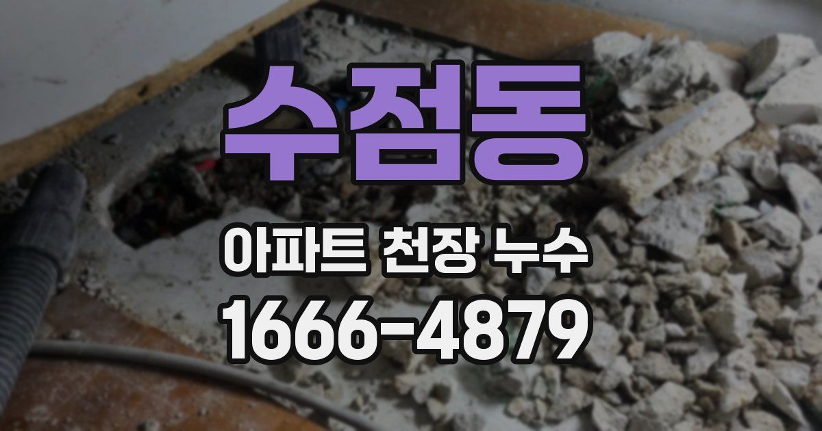 수점동 아파트 천장 누수
