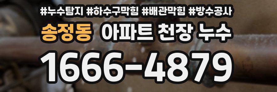 송정동 아파트 천장 누수