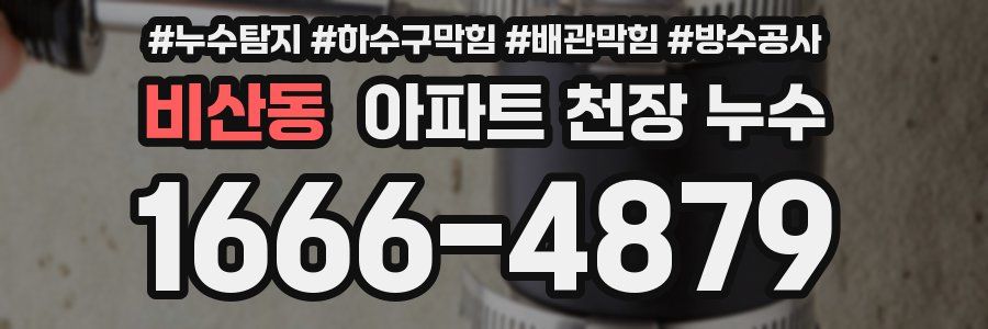비산동 아파트 천장 누수