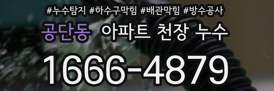 공단동 아파트 천장 누수