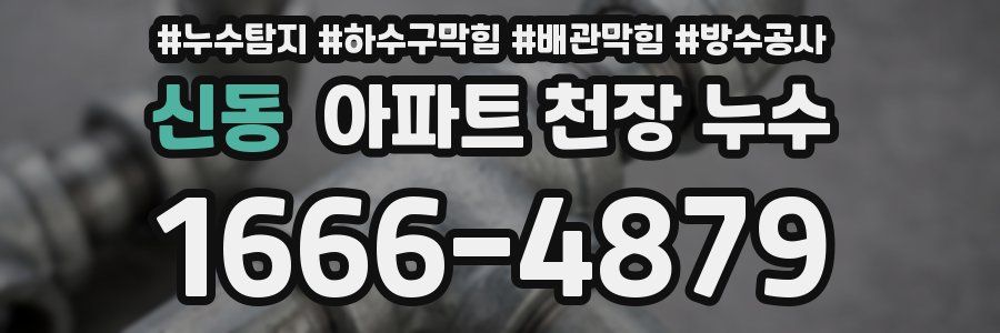 신동 아파트 천장 누수