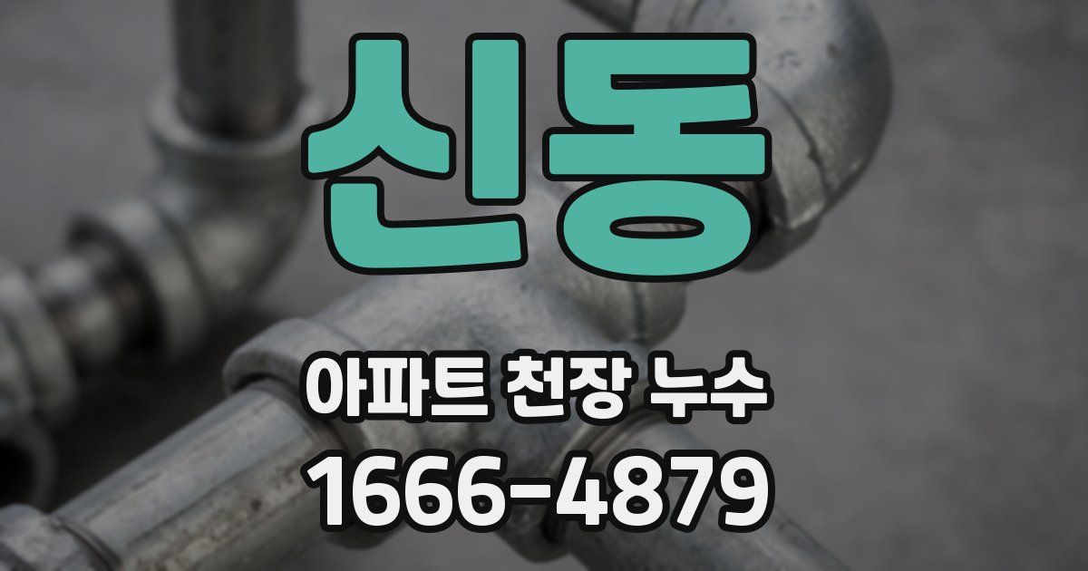 신동 아파트 천장 누수