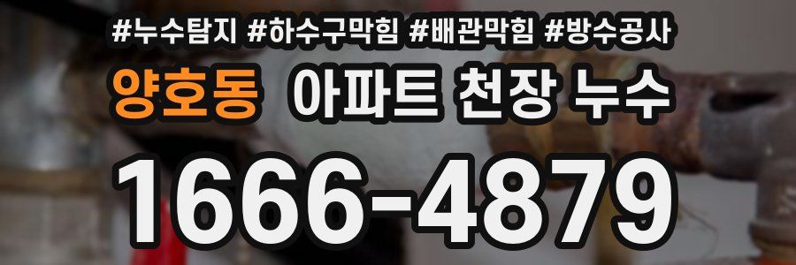 양호동 아파트 천장 누수