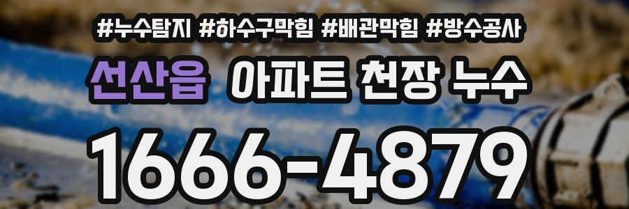 선산읍 아파트 천장 누수