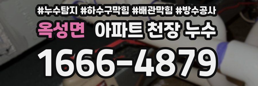 옥성면 아파트 천장 누수