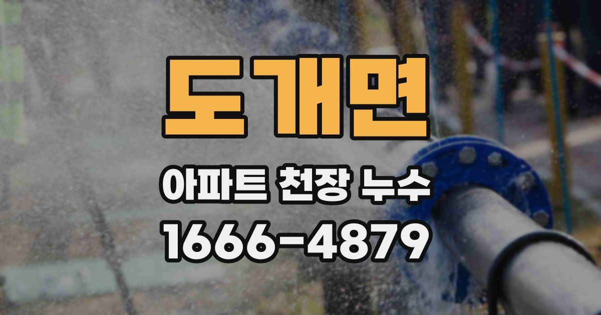 도개면 아파트 천장 누수