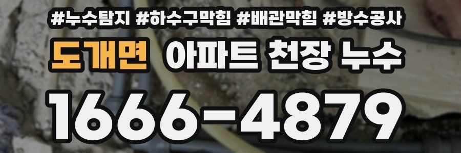 도개면 아파트 천장 누수