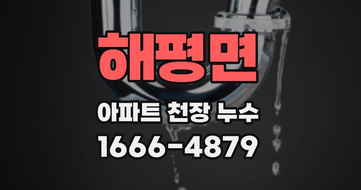 해평면 아파트 천장 누수