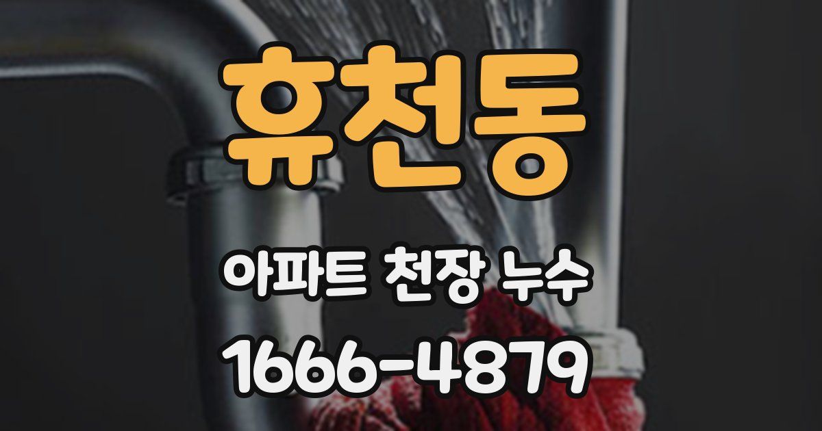 휴천동 아파트 천장 누수