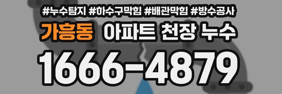 가흥동 아파트 천장 누수